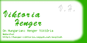 viktoria henger business card
